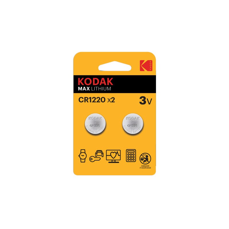 30417717 BL 2ud PILA BOTON CR1220 3V MAX KODAK