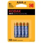 30952812 BL 4u PILA ALKALINA MAX KODAK AAA LR3 1,5V