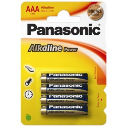 4X PILA ALKALINE POWER PANASONIC LR03 AAA 1-5V