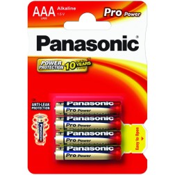 4 x PILA ALCALINA LR03 AAA PANASONIC PRO POWER 1-5V