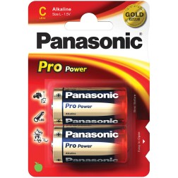2 x PILA ALCALINA LR14 C PANASONIC PRO POWER 1-5V