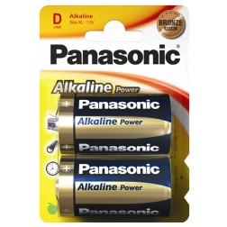 2X PILA ALKALINE POWER PANASONIC LR20 D 1-5V