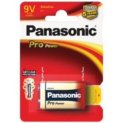 1 x PILA ALCALINA 6LR61 PANASONIC PRO POWER 9V