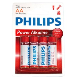 4 x PILA ALCALINA LR06 AA PHILIPS