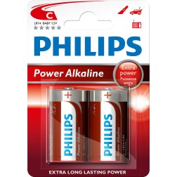 2 x PILA ALCALINA LR14 C PHILIPS