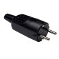1104 RT CLAVIJA AEREA TTL NEGRA 16A GOMA FAMATEL