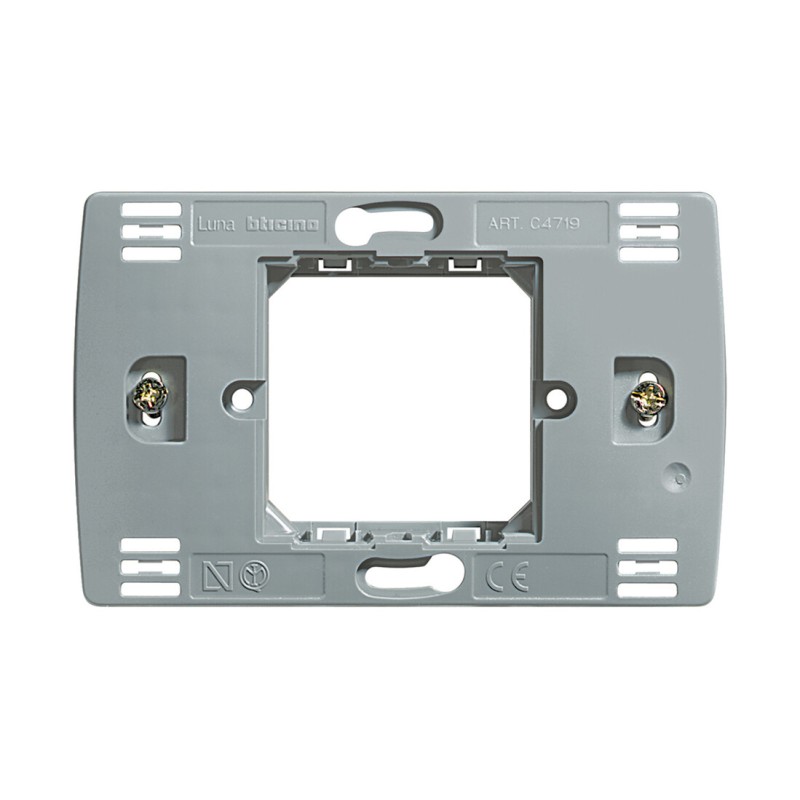 C4719 SOPORTE RECTANGULAR 2 MODULOS LUNA