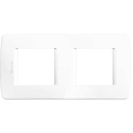 C4802-2BN PLACA PARA CAJA 4 MODULOS BLANCO LUNA