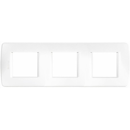 C4802-3BN PLACA PARA CAJA 6 MODULOS BLANCO LUNA