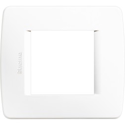 C4802BN PLACA PARA CAJA 2 MODULOS BLANCO LUNA