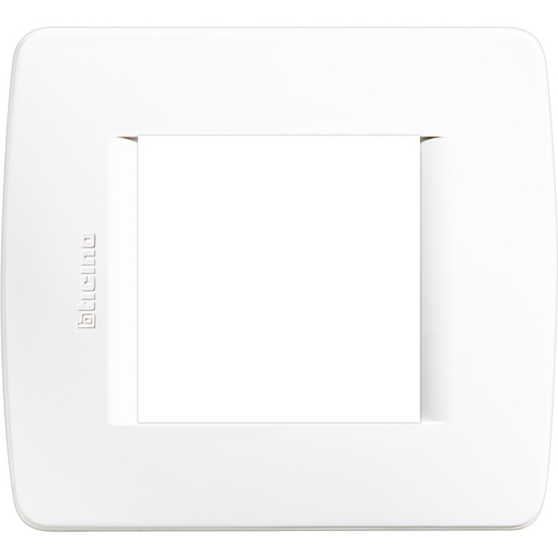 C4802BN PLACA PARA CAJA 2 MODULOS BLANCO LUNA