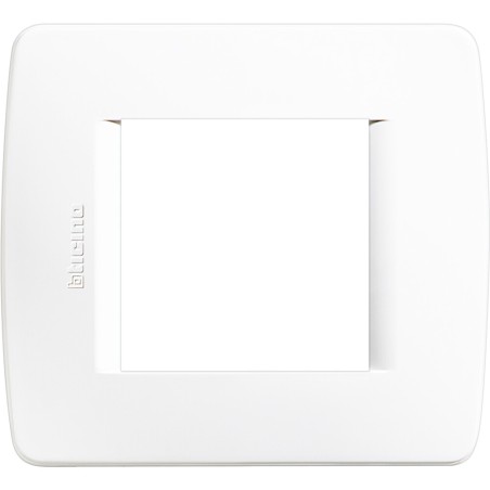 C4802BN PLACA PARA CAJA 2 MODULOS BLANCO LUNA