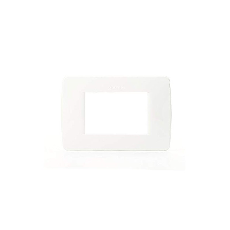 C4803BN PLACA 3 MODULOS BLANCO LUNA