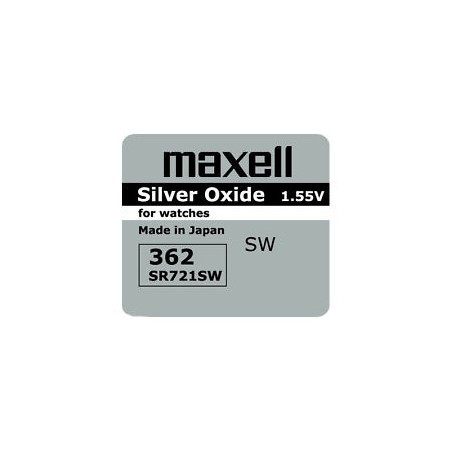 362 PILA MAXELL BOTON OXIDO DE PLATA RELOJ SR721SW