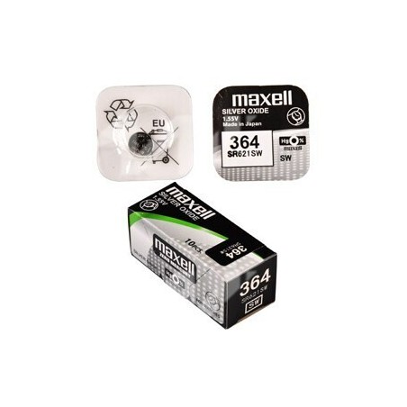 364 PILA MAXELL BOTON OXIDO DE PLATA RELOJ SR621SW