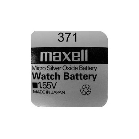 371 PILA MAXELL BOTON OXIDO DE PLATA RELOJ SR920SW