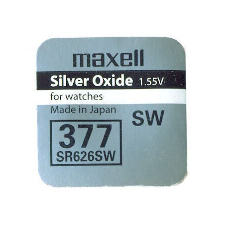 377 PILA MAXELL BOTON OXIDO DE PLATA RELOJ SR626SW