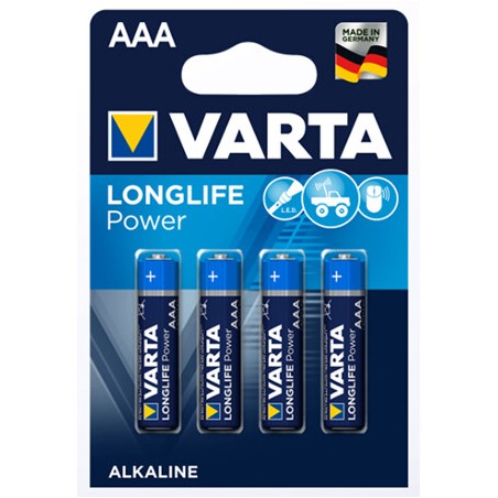 4903 BL 4ud PILA ALCALINA LR03 AAA VARTA LONGLIFE