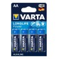 4906 BL 4ud PILA ALCALINA LR6 AA VARTA LONGLIFE