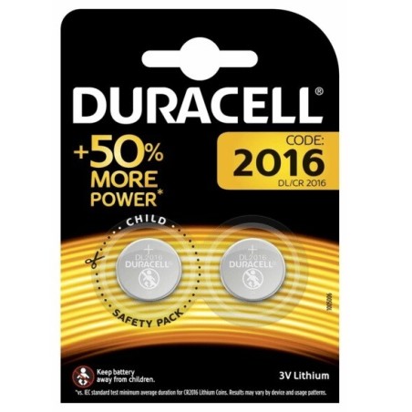 CR2016 BL 2ud PILA BOTON LITIO 3V DURACELL