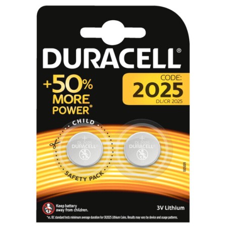 CR2025 BL 2ud PILA BOTON LITIO 3V DURACELL