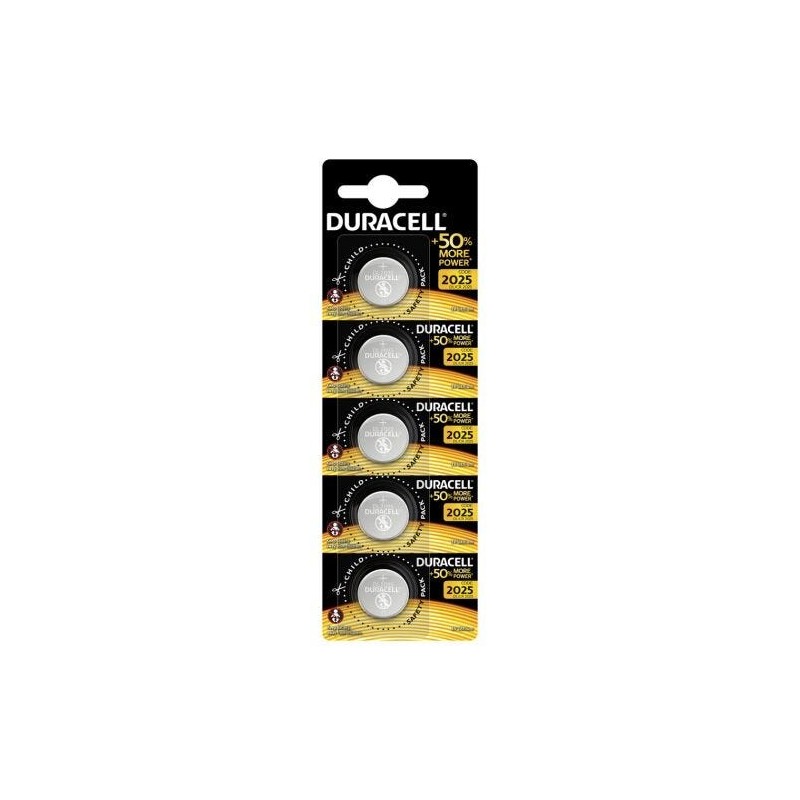 CR2025 BL 5ud PILA BOTON DURACELL LITIO 3V