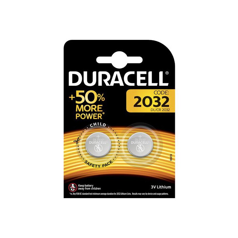 CR2032 BL 2ud PILA BOTON LITIO DURACELL
