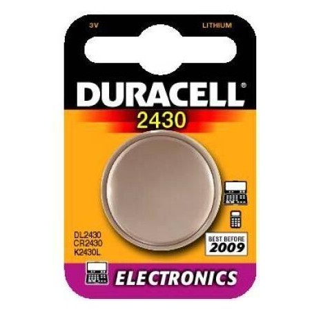 CR2430 - 1 x PILA BOTON DURACELL LITIO 3V
