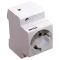 EM07100 BASE 2P+T PARA CARRIL DIN