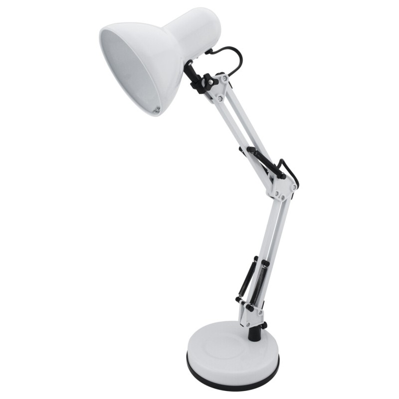 1900423 FLEXO SOBREMESA E27 BLANCO ARTICULADO