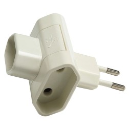 1205 CLAVIJA ADAPTADOR TRIPLE SIN TTL 10A FAMATEL