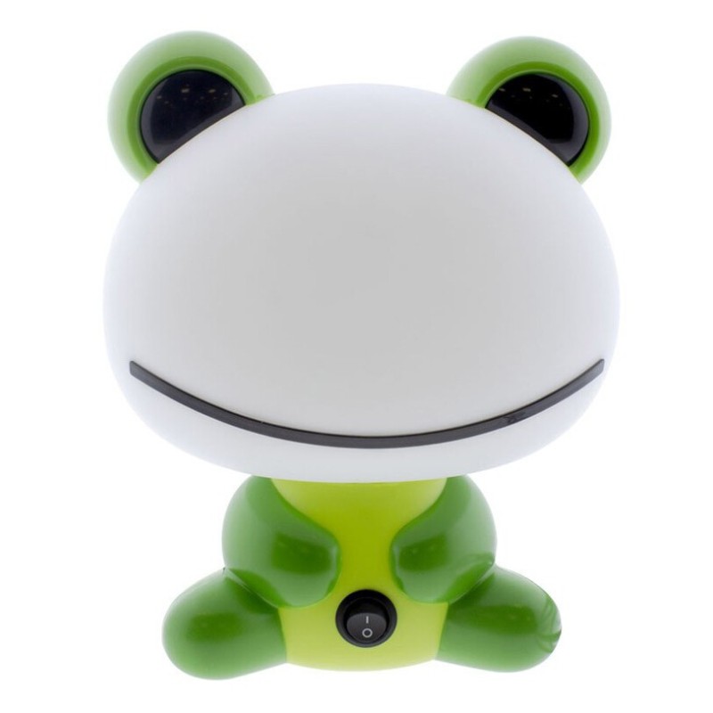 05-005-14-160 LUZ NOCHE INFANTIL RANA VERDE 1xE14 CRISTAL RECORD