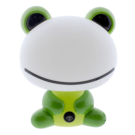 05-005-14-160 LUZ NOCHE INFANTIL RANA VERDE 1xE14 CRISTAL RECORD