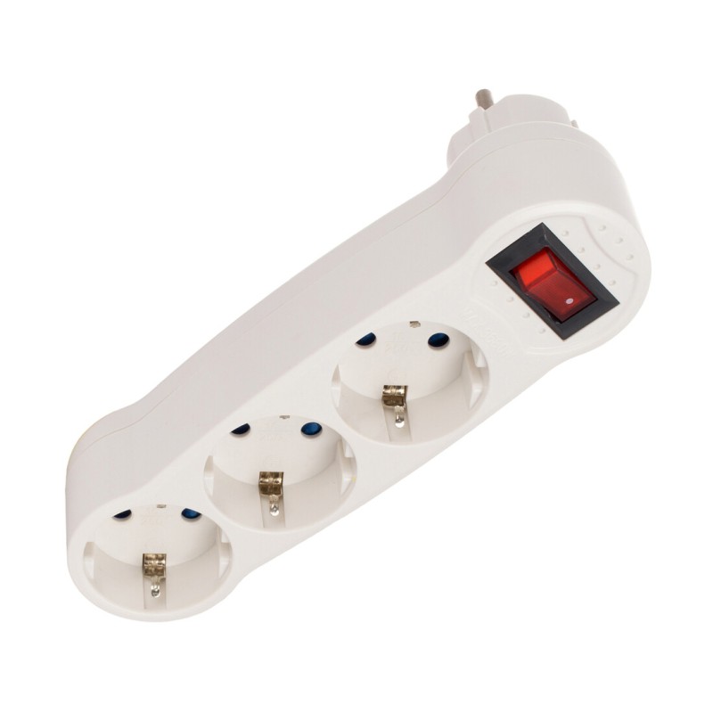V1302 MULTICONECTOR TRIPLE CON INTERRUPTOR SOLERA