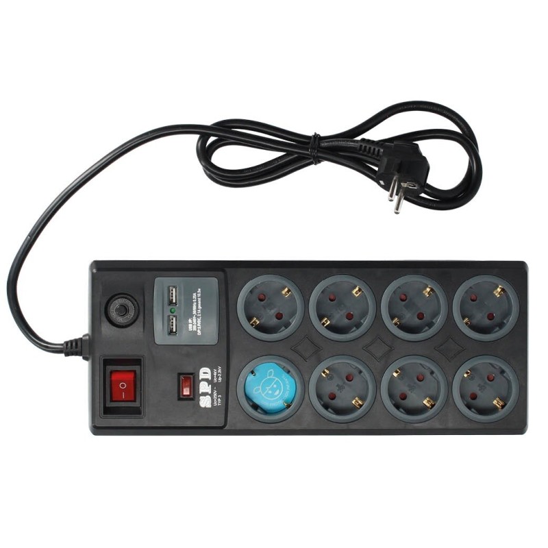 000803393 BASE MULTIPLE 8T + 2 USB 1,4M NEGRA GSC 000803393 BASE MULTIPLE 8T + 2 USB 1,4M NEGRA GSC