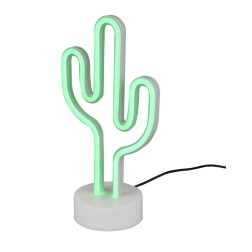 R55220101 LAMPARA SOBREMESA EFECTO NEON CACTUS TRIO