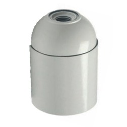 2201261 PORTALAMPARAS BAQUELITA E27 BLANCO GSC