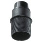6584CTN PORTALAMPARAS E14 NEGRO CON TOPE