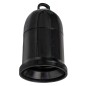 6618 N PORTALAMPARAS LISO DE RESINA E27 NEGRO