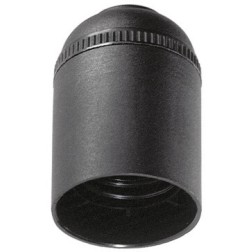 6829CLN-U PORTALAMPARAS LISO E27 NEGRO SOLERA