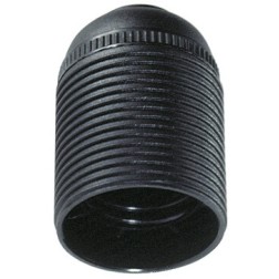6829CRN PORTALAMPARAS ROSCADO E27 NEGRO SOLERA