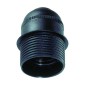 6829CTN-U PORTALAMPARAS CON TOPE E27 NEGRO UNIT