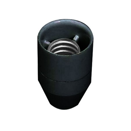 PORTALAMPARAS CONICO E14 NEGRO BAQUELITA