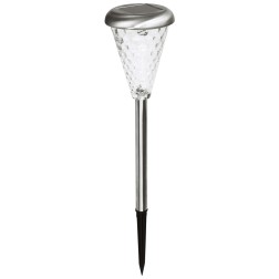 G17 ESTACA SOLAR RGB INOX + DIFUSOR VIDRIO 37cm GALIX