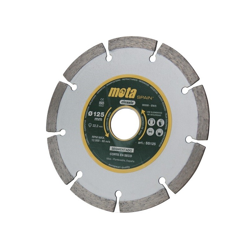 SS115 DISCO DIAMANTADO SEGMENT LASER 115mm MOTA SS115 DISCO DIAMANTADO SEGMENT LASER 115mm MOTA