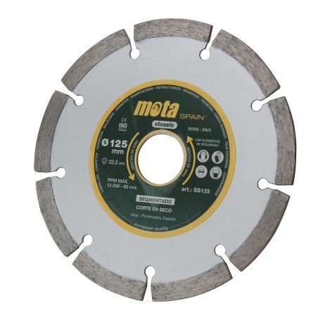 SS115 DISCO DIAMANTADO SEGMENT LASER 115mm MOTA