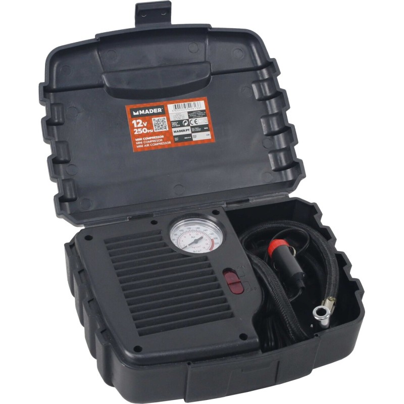 42613 MINI COMPRESOR 12V 250PSI CON INTERRUPTOR MADER