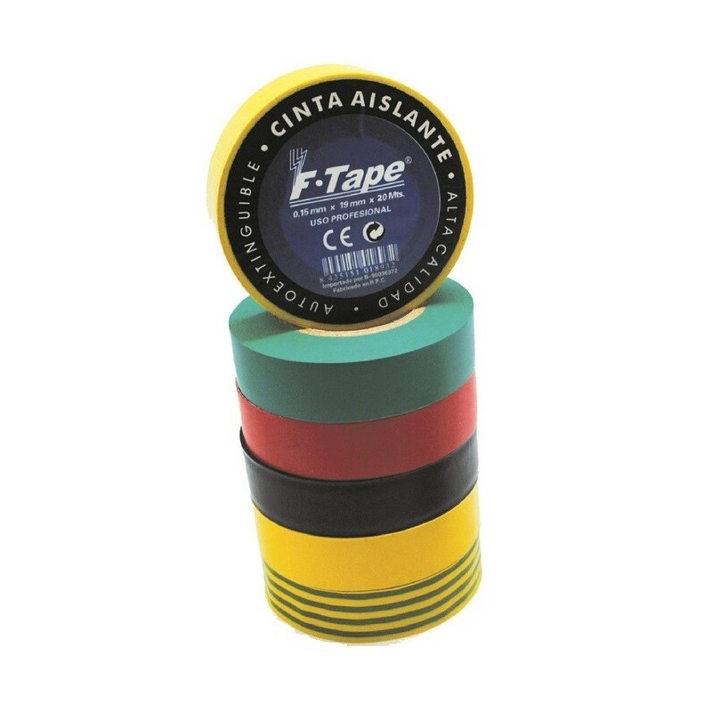 2400007-R CINTA AISLANTE 10x19 ROJA F-TAPE