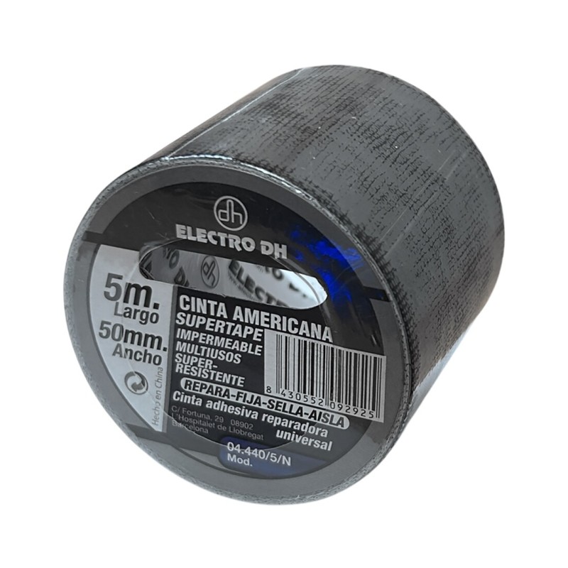 04-440-5-N 5m-NEGRA-CINTA -SUPER TAPE-