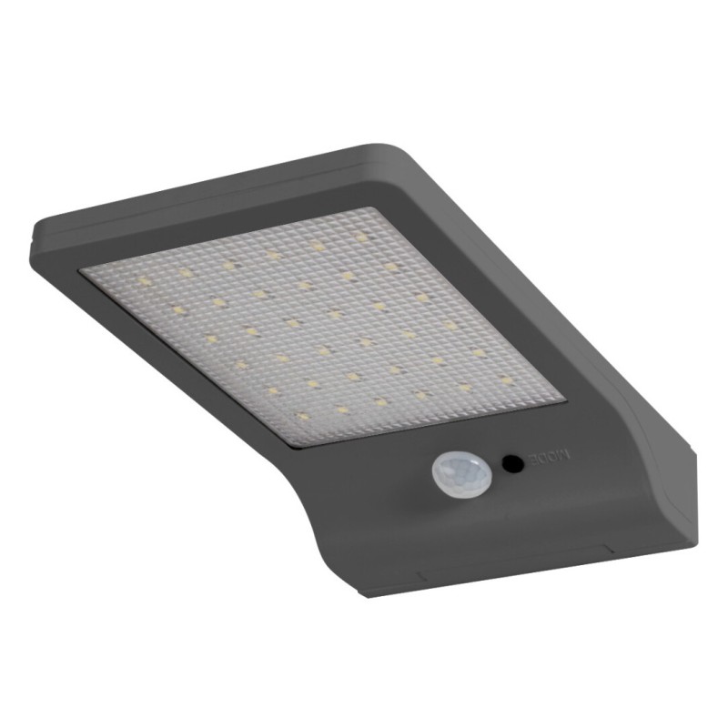 267862 APLIQUE SOLAR LED SENSOR 3W 4000K GRIS